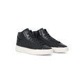 Sneakers - Leather,Wool-Effect Fabric & Rubber Soles Lace-Ups