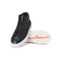 Sneakers - Leather,Wool-Effect Fabric & Rubber Soles Lace-Ups