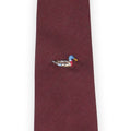 Tie - Duck Embroidery Wool & Silk