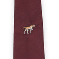 Tie - Hunting Dog Embroidery Wool & Silk
