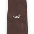 Tie - Duck Embroidery Wool & Silk