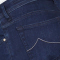 Jeans - BARD Cotton & Lyocell Stretch Royal Blue Suede Patch