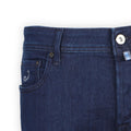 Jeans - BARD Cotton & Lyocell Stretch Royal Blue Suede Patch
