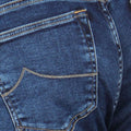 Jeans - BARD Jersey Cotton & Polyester Stretch Royal Blue Patch