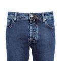 Jeans - BARD Jersey Cotton & Polyester Stretch Royal Blue Patch