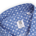 Shirt - Flowers Printed Cotton Stretch Single Cuff