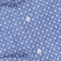 Shirt - Flowers Printed Cotton Stretch Single Cuff