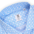 Shirt - Flowers Printed Cotton Stretch Single Cuff