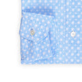 Shirt - Flowers Printed Cotton Stretch Single Cuff
