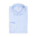 Shirt - Striped Cotton Stretch Single Cuff