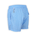 Swim Shorts - Flowers & Circles Print Microfiber