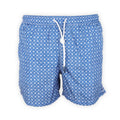 Swim Shorts - Flowers & Circles Print Microfiber