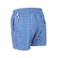Swim Shorts - Flowers & Circles Print Microfiber