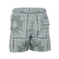 Swim Shorts - Paisley Print Microfiber