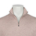 Sweater - Cashmere & Silk Zipped Mock Neck