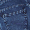 Jeans - BARD Jersey Cotton & Polyester Stretch Royal Blue Patch