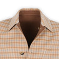 Jacket 3/4 - Checked Cashmere Double-Face Reversible Buttoned