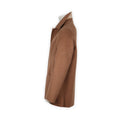 Jacket 3/4 - Checked Cashmere Double-Face Reversible Buttoned