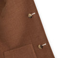 Jacket 3/4 - Checked Cashmere Double-Face Reversible Buttoned