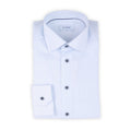 Shirt - Twill Striped Cotton Single Cuff Tricolor Buttons