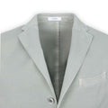 Blazer - Micro Herringbone Cotton & Silk Unfinished Sleeves