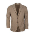 Blazer - Hopsack Wool & Polyester Unfinished Sleeves