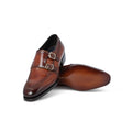 Double Monks - Limited Edition Patinated Leather & Leather Soles + Apron