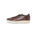 Sneakers - Smooth Leather & Rubber Soles Lace-Ups