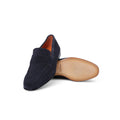 Penny Loafers - Hand-Aged Suede & Leather Soles + Apron