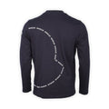 T-Shirt - Cotton Long Sleeves Crew Neck Logo Outline