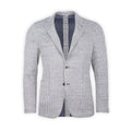Blazer - Houndstooth Flax, Polyester & Nylon Stretch Unfinished Sleeves