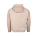 Jacket - Suede & Cotton Mesh Hooded + Zipped