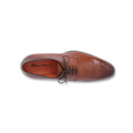 Derbies - Patinated Leather & Leather Soles Lace-Ups + Medallion