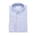 Shirt - Oxford Striped Cotton Single Cuff