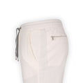 Pants - CARACCIOLO Drill Cotton, Silk & Cashmere Stretch Elastic Waistband + Zip