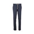 Pants - CARACCIOLO Drill Cotton, Silk & Cashmere Stretch Elastic Waistband + Zip