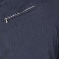 Pants - CARACCIOLO Drill Cotton, Silk & Cashmere Stretch Elastic Waistband + Zip