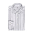 Shirt - Striped Cotton Stretch Single Cuff
