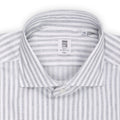 Shirt - Striped Cotton Stretch Single Cuff