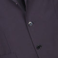 Two Piece Suit - Easy Wear Wool & Polyester Stretch Unfinished Sleeves