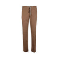 Pants - CARACCIOLO Cotton & Silk Stretch Elastic Waistband + Zip
