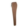 Pants - CARACCIOLO Cotton & Silk Stretch Elastic Waistband + Zip