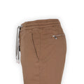 Pants - CARACCIOLO Cotton & Silk Stretch Elastic Waistband + Zip