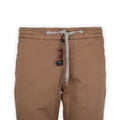Pants - CARACCIOLO Cotton & Silk Stretch Elastic Waistband + Zip