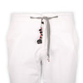 Pants - CARACCIOLO Cotton & Silk Stretch Elastic Waistband + Zip