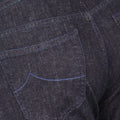Jeans - BARD Cotton & Linen Stretch Navy Patch
