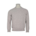 Sweater - Kid Cashmere Herringbone Detail To Crew Neck