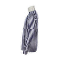 T-Shirt - Striped Jersey Cotton Long Sleeves Single Cuff