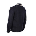 Cable Knit Sweater - Tennis Model Cashmere V-Neck