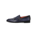 Loafers - Distressed Leather Monk Strap Double Buckle + Apron